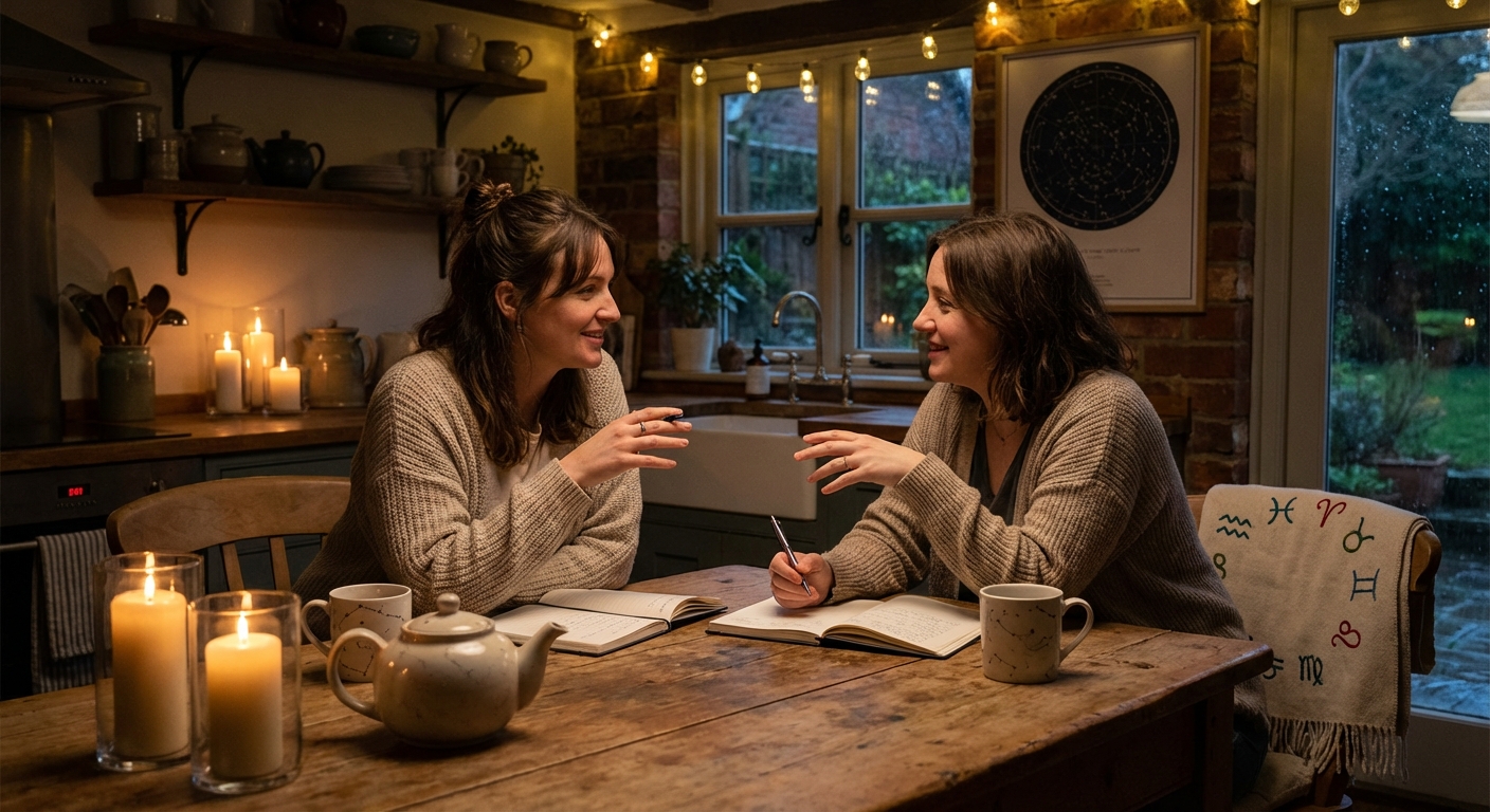 Sõbrannad soojas vestluses