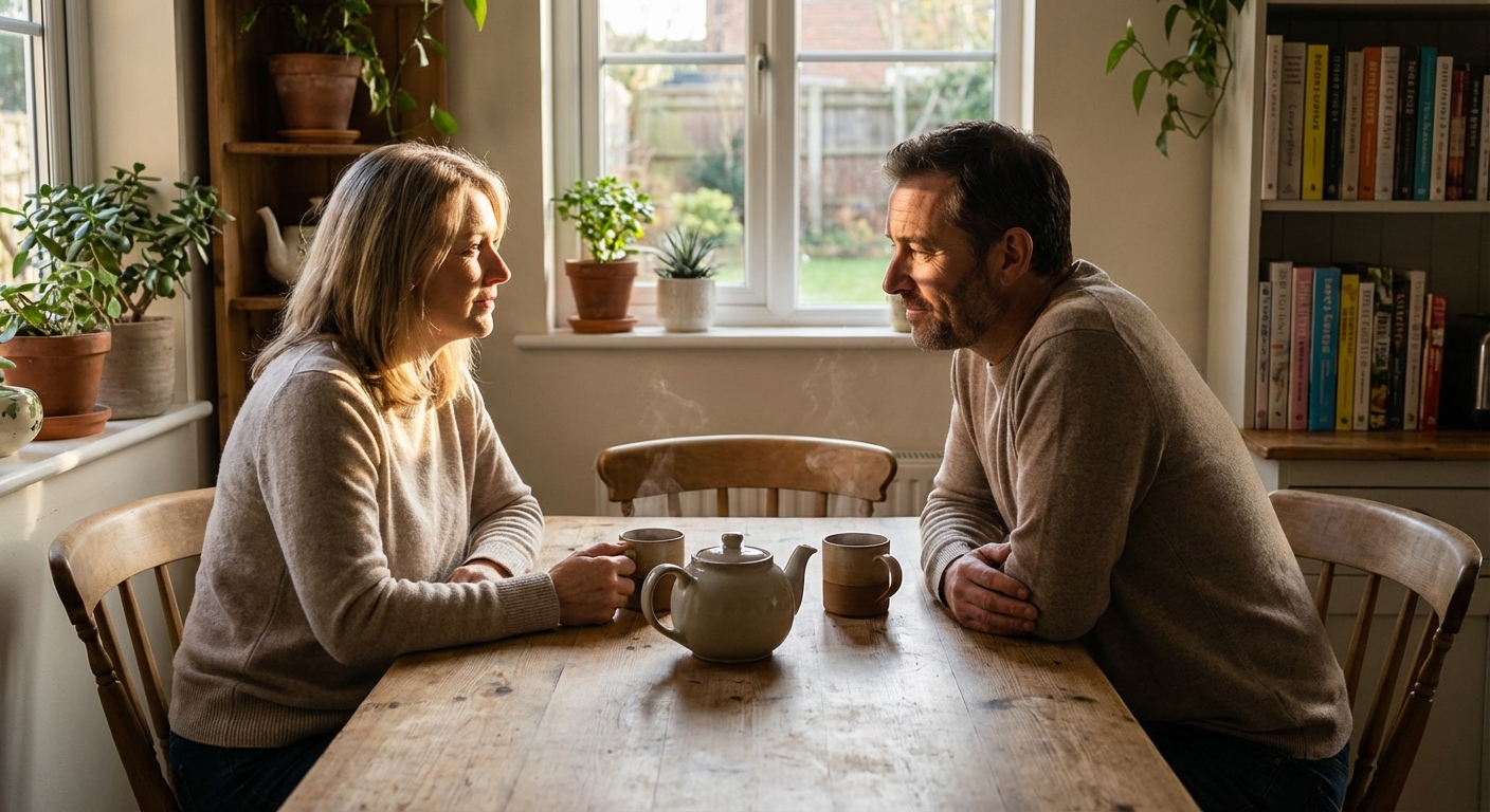 Rahulik paarivestlus köögis